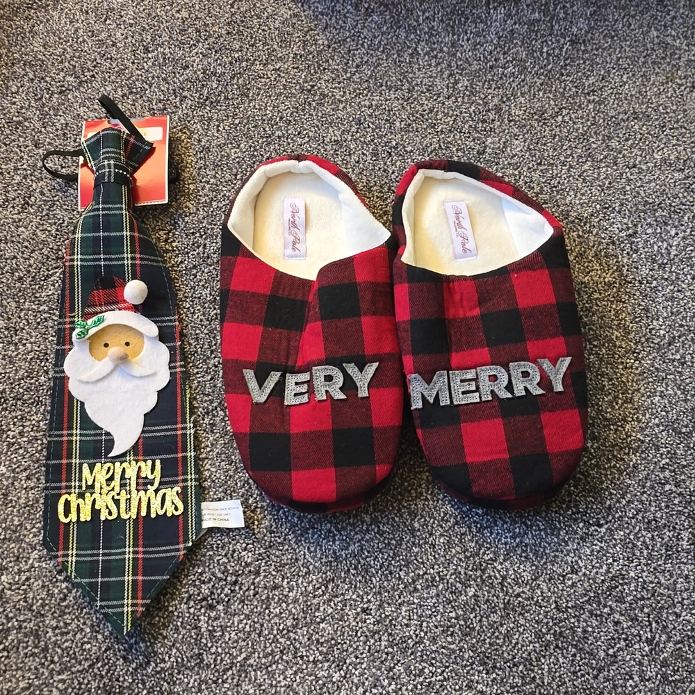 Christmas Tie and Slipper